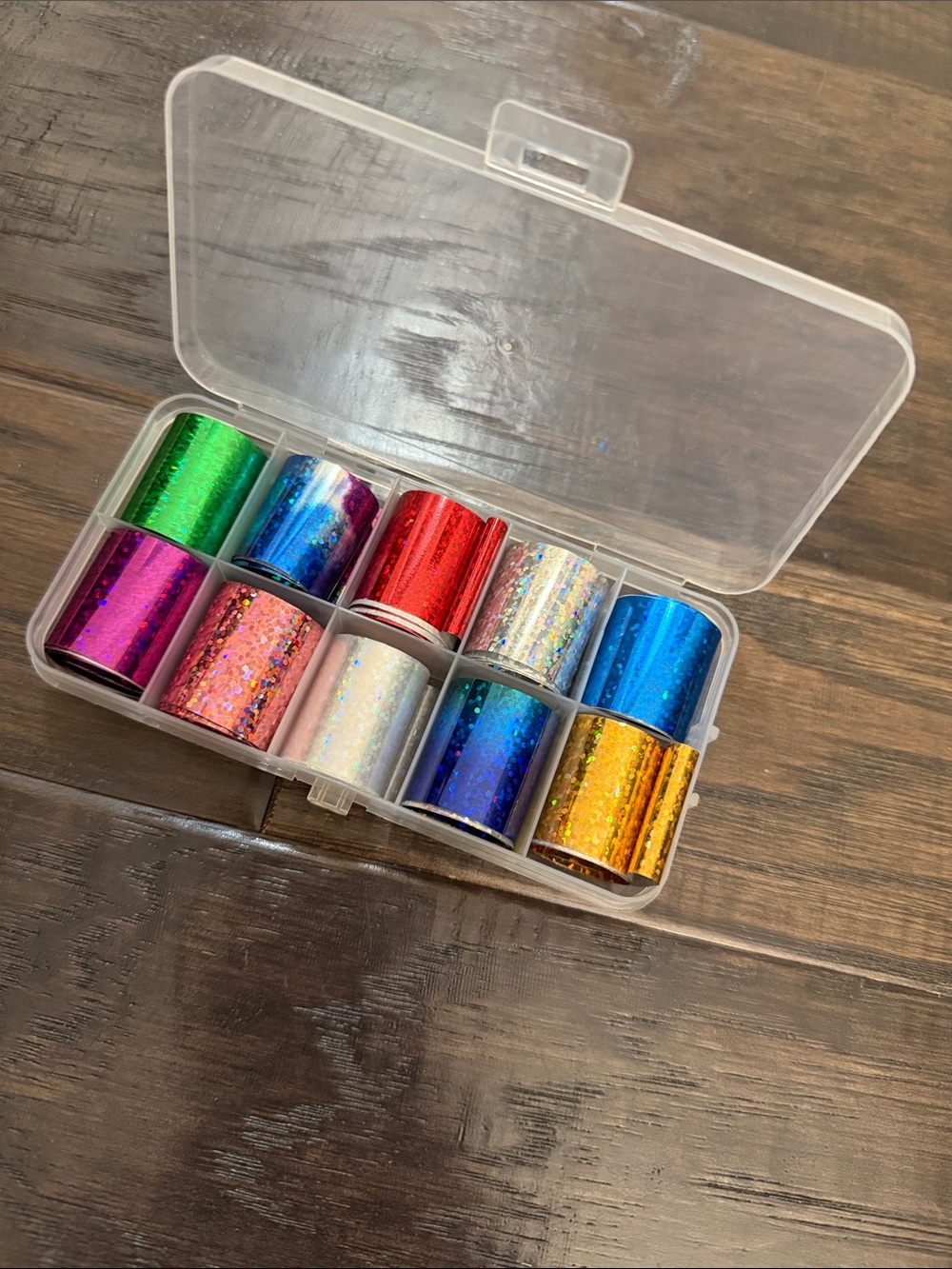 Assorted Holographic Nail Art Foil Roll Set - Multi Color